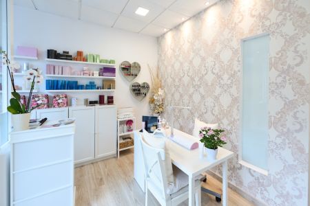 Sala de atendimento da clínica de estética